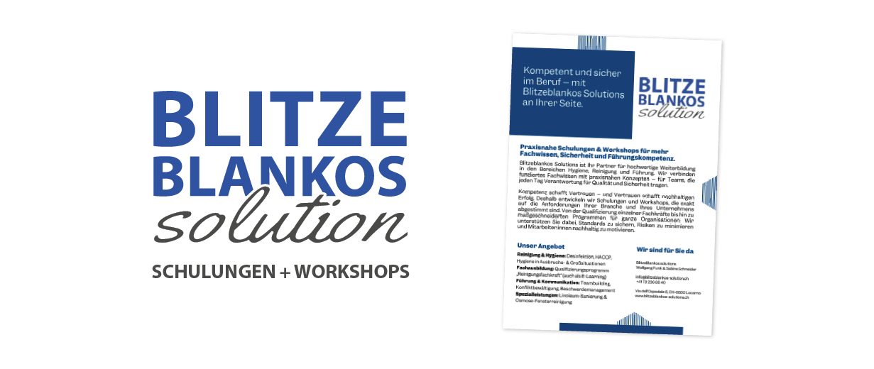 Blitzeblankos Solution Schulungsangebot Blitzeblankos Solution Schulungsangebot